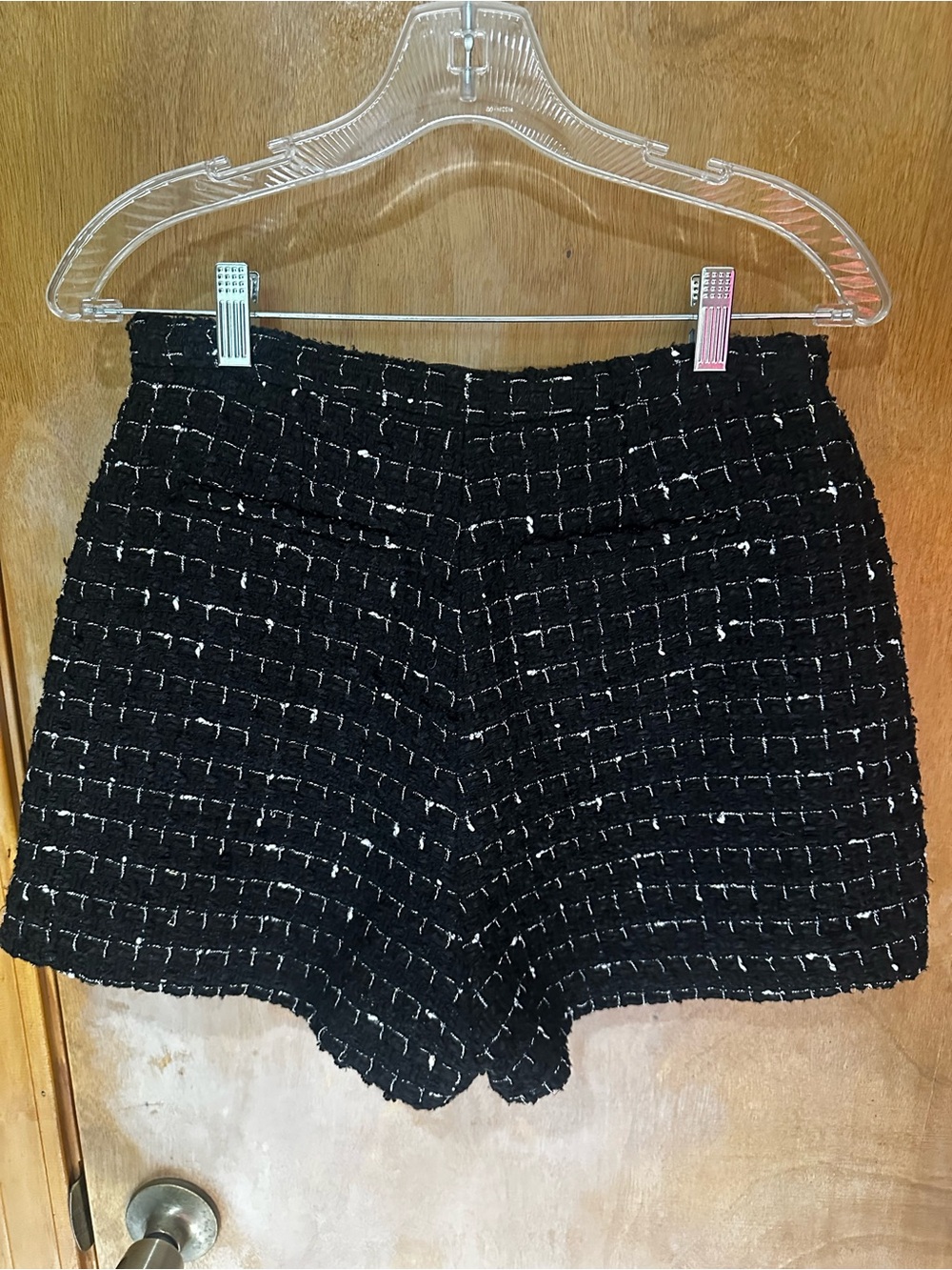 IRO Paris Azalee Tweed Boucle Shorts Black White Metallic Details FR 36/US 4 EUC - Picture 5 of 10